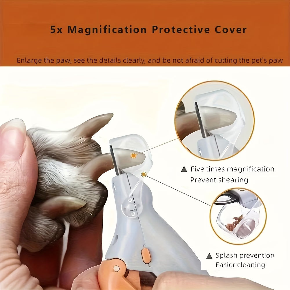 LED Pet Nail Clipper with Ergonomic Non-slip Handle